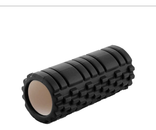 Rolo Rodillo Texturado Masajes Roller Elongación 33cm Color Negro