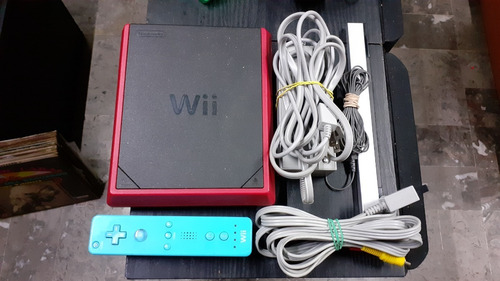 Nintendo Wii Mini Rojo Completo, Funcionando Perfectamente 