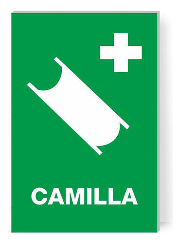 Señalamiento Letrero Camilla 30x20