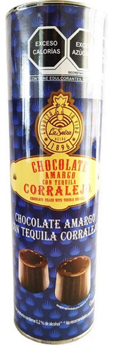 Chocolate Amargo Tequila Corralejo Suiza 2 Tubo 180 G C/u