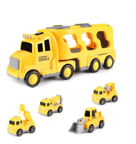 Vehículo De Construcción 5 En 1, Juguetes Para Niños 3-5 C
