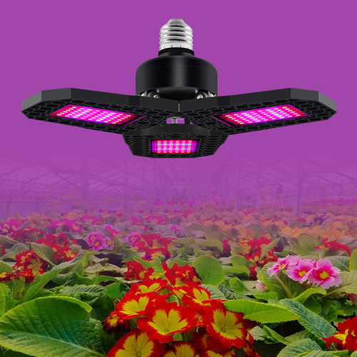 Luz De Cultivo Led Deformable: 3 Paneles, Plegable A 90°, Ro