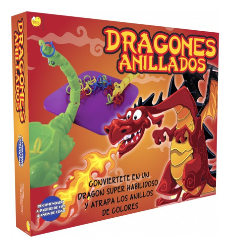 Juego De Mesa Infantil Dragones Anillados Destreza Aros