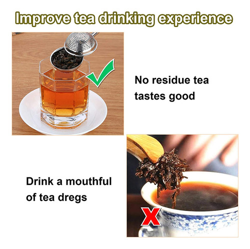 Infusor De Bolas De Té De Acero Inoxidable De Mango Largo Pa