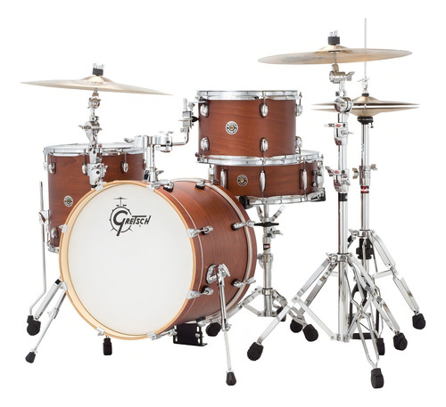 Batería Gretsch Catalina Club Jazz 4 Cuerpos Bombo 18'' Color Satin Walnut Glace