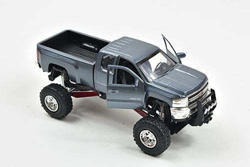 New Ray 1:43 Chevrolet Silverado 2500hd Pickup Camioneta Color Gris