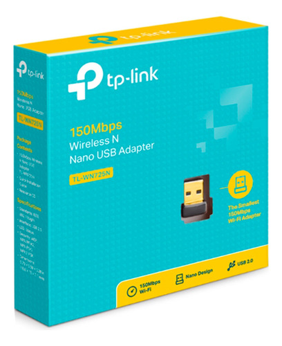 Adaptador Usb Inalambrico Tp-link Tl-wn725n Nano 150mbps