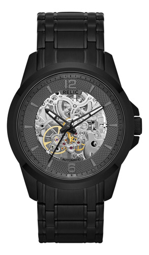 Reloj Zr12110 Cameron Automatic Skeleton Black Ip De Relic P