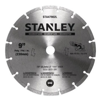 Disco Diamantado Segmentado 9 Pol. Stanley Sta47902l