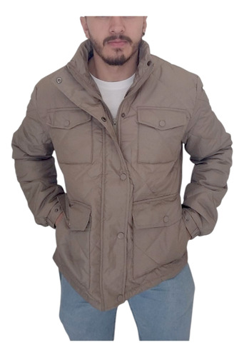 Campera Hombre Rombos Importada Corte Clasico