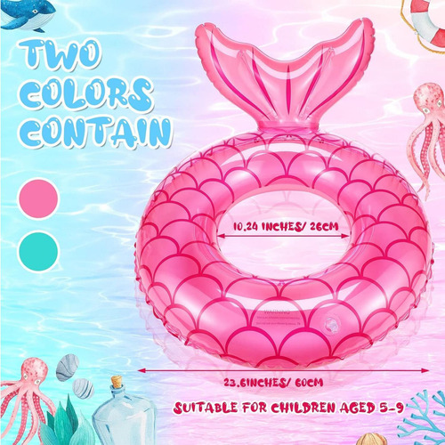 Flotador Inflable Para Bebé Anillo De Sirena