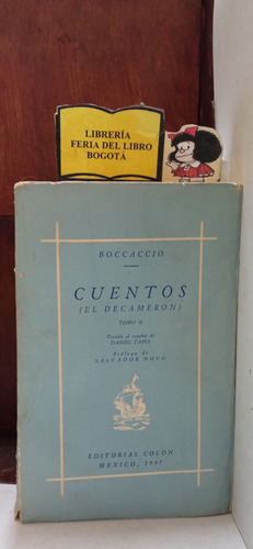 Boccaccio - El Decamerón Ii - Cuentos - Colón - 1947
