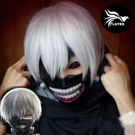 Mascara Tokio Ghoul + Peluca / Kaneki Regalo Cosplay
