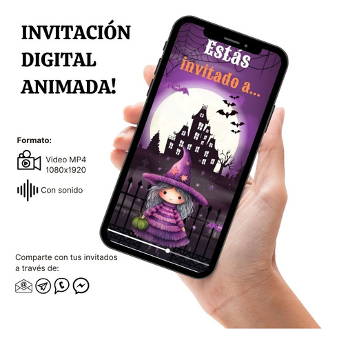 Invitación Digital Animada | Video Invitación Halloween