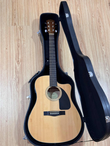 Guitarra Electrostática Fender Acoustics Cd-60sce Nat-ds-v2