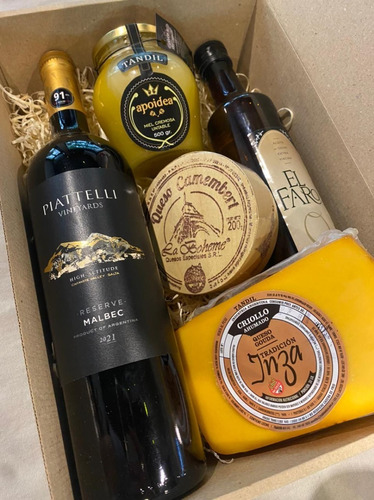 Box Vino Piatelli + Productos Regionales