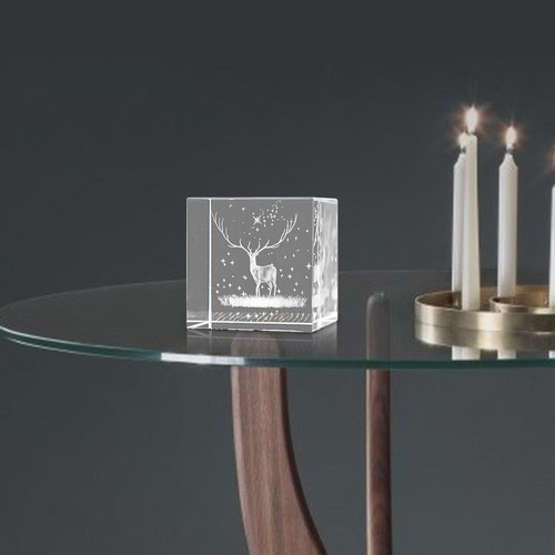 4 X 3d Crystal Cube Crafts Weather Sign Cube Para La