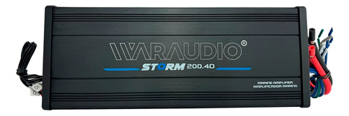 Duo Amplificador Waraudio Storm 200.4d Y Storm 1500.1d Negro