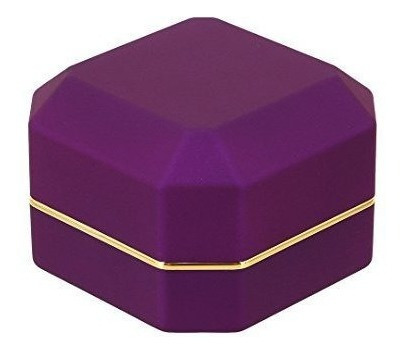 Imagen 4 de 6 de Naimo Anillo De Compromiso De Goma Luz Led Caja De Regalo De