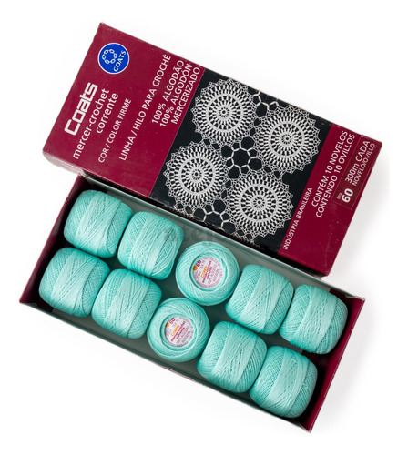 Imagen 5 de 9 de Hilo Algodon Crochet Coats - Tit 60 X 10 Ovillos De 300 Mtrs