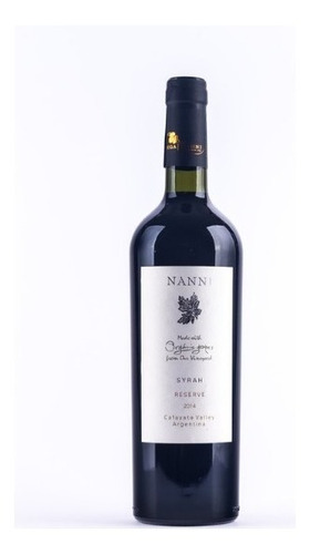 Vino Tinto Organico Nanni Reserva Syrah Vinos Finos