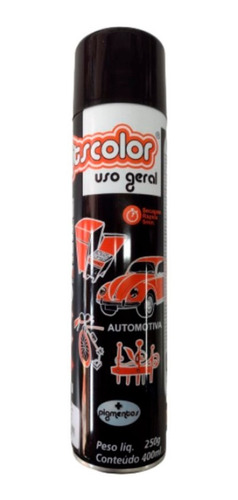 Tinta Spray Uso Geral E Automotivo Cx 6 - Preto Alta Temp
