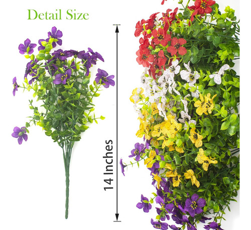 Grunyia Flores Artificiales De Plantas Falsas Para Decoració
