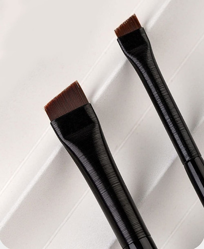 2 Pcs Brocha Para Delineador De Ojos En Ángulo Fino