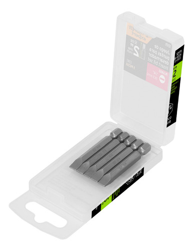 Puntas Planas 1/4´ Maquinado Zanco 1/4´ Acero S2 5pz 12171