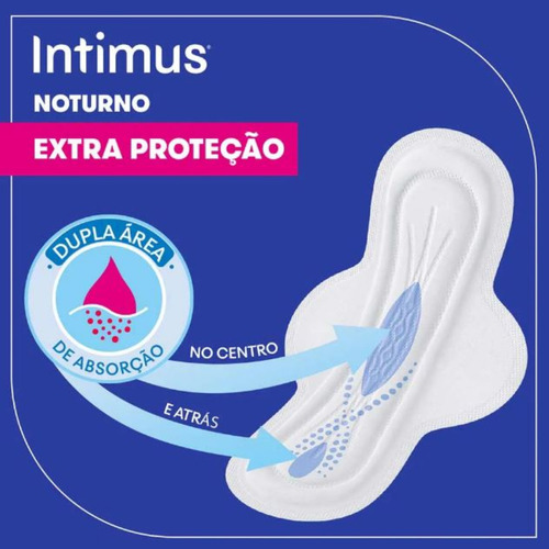 Absorvente Noturno Cobertura Seca 30 Und Intimus