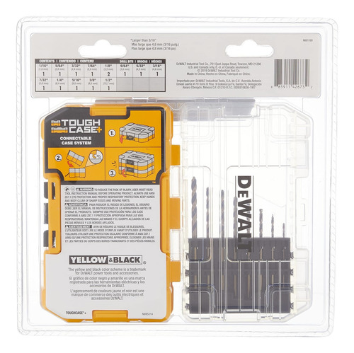 Mechas Metal Acero Jgo 14 Pzas Dewalt Cod: 2720471