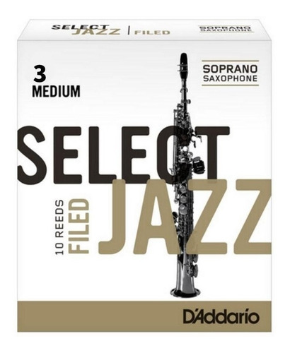 Cañas Daddario Jazz Select Saxo Soprano Nº 3m Rrs10ssx3m X10