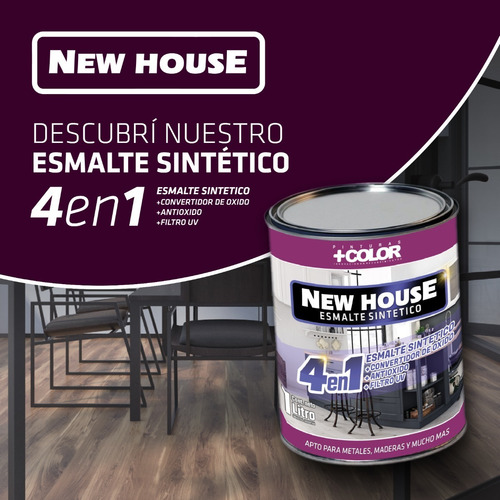 Esmalte Sintético 4 En 1 New House X 4 Litros