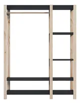 Comprar Arara Guarda Roupa Armário Cabideiro Sapateira Closet Aberto