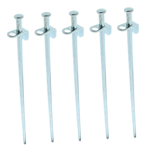 com-four/® Clavijas de Tienda 40x de Acero galvanizado 40 Piezas - Clavijas de Tienda - Acero Ideales para Terreno Normal Clavijas largas y robustas para Acampar y al Aire Libre