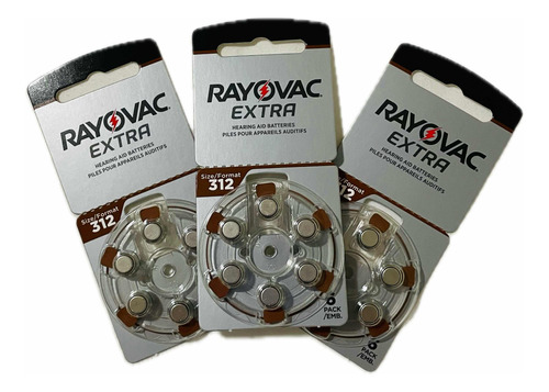 Baterías Para Audífonos Extra Avanzadas Rayovac - Paq.x3