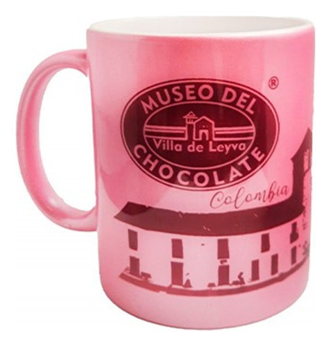 Mug Chocolatero Rosado 