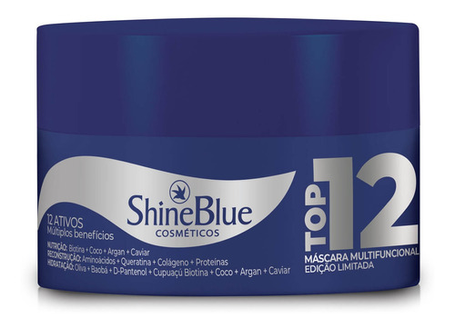 Imagem 1 de 1 de Máscara De Tratamento Shine Blue Multifuncional Top12 215g