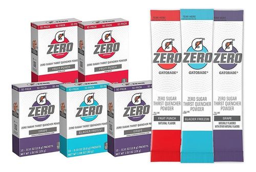 Gatorade Zero Polvo 50 Sticks Ponche De Frutas Mix