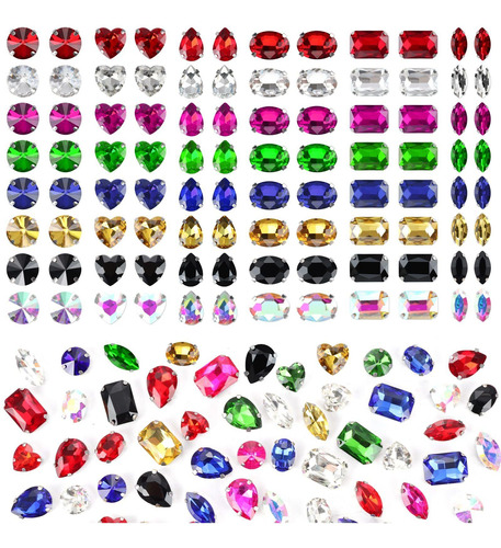 114 Pieza Diamante Imitacion Cosido Forma Mixta S Parte Kit