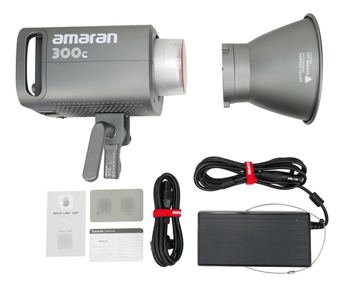 Panel de luz led Aputure Amaran Amaran 300c color rgb con estructura Gris carbono 127V
