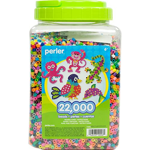 Bote Perler 22000 Cuentas Colores Variados (per17000)