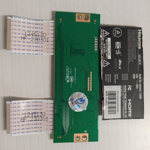 Tarjeta T-com Para Pantalla Hisense 43a6h (Usado)
