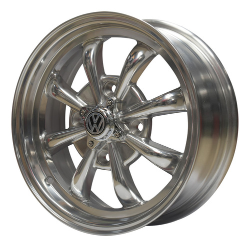 Rines Spider Pulidos 15 X 5.5 Ancho 4/130 Vocho 2 Piezas Color Pulido