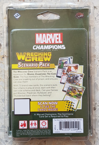 Imagen 2 de 2 de Marvel Champions Card Game Wrecking Crew Scenario Pack Nuevo