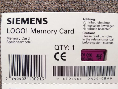 Siemens 6ED1056-1DA00-0BA0 LOGO! Memory Card