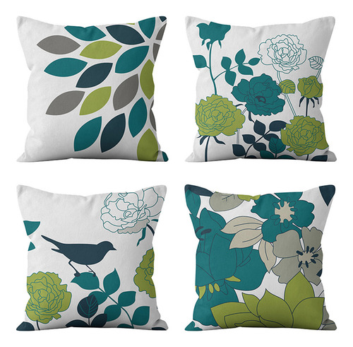 Funda De Almohada W, 4 Unidades, Estilo Veraniego, Estilo Na