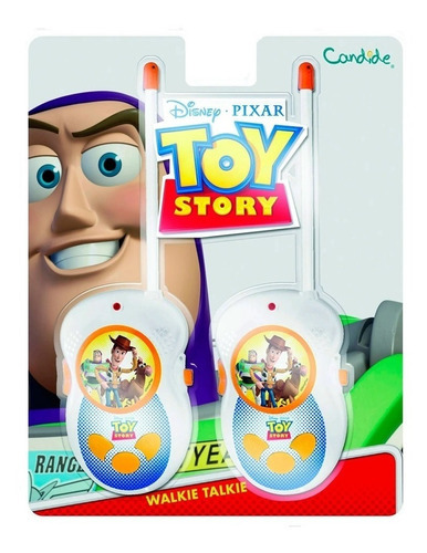 Brinquedo Walkie Talkie Infantil Toy Story Da Candide 4950 Cor Branco