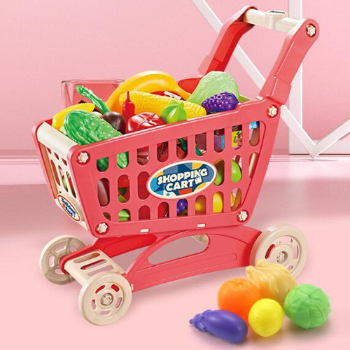 Trolley Play Set Supermercado Carretilla De Mano Juguete