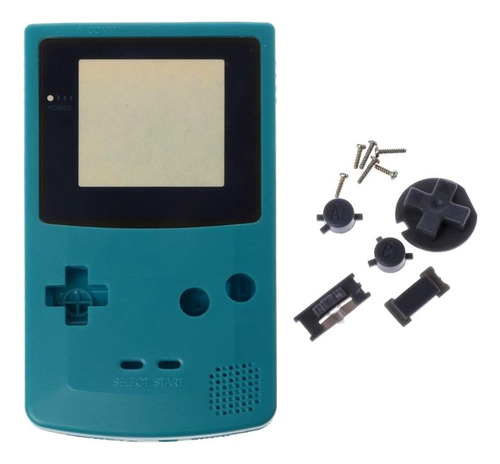 Carcaça Verde Com Parafusos Compatível Game Boy Color Gbc